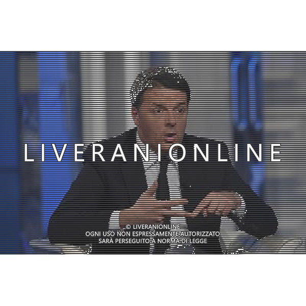 Matteo Renzi ospite della trasmissione TV \' Porta a Porta \' Roma - 30.11.2016 - Studi Rai Teulada - nella foto: Matteo Renzi /Ph. Corradetti-Ag. Aldo Liverani sas