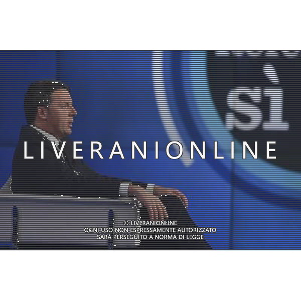 Matteo Renzi ospite della trasmissione TV \' Porta a Porta \' Roma - 30.11.2016 - Studi Rai Teulada - nella foto: Matteo Renzi /Ph. Corradetti-Ag. Aldo Liverani sas