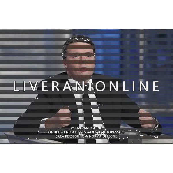 Matteo Renzi ospite della trasmissione TV \' Porta a Porta \' Roma - 30.11.2016 - Studi Rai Teulada - nella foto: Matteo Renzi /Ph. Corradetti-Ag. Aldo Liverani sas