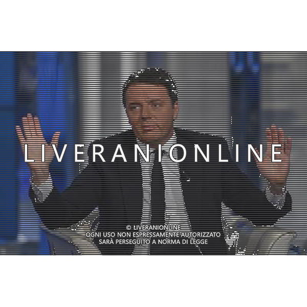 Matteo Renzi ospite della trasmissione TV \' Porta a Porta \' Roma - 30.11.2016 - Studi Rai Teulada - nella foto: Matteo Renzi /Ph. Corradetti-Ag. Aldo Liverani sas