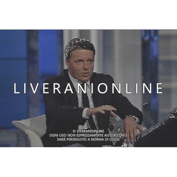 Matteo Renzi ospite della trasmissione TV \' Porta a Porta \' Roma - 30.11.2016 - Studi Rai Teulada - nella foto: Matteo Renzi /Ph. Corradetti-Ag. Aldo Liverani sas