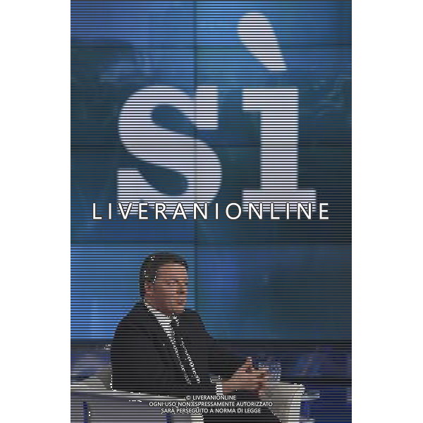 Matteo Renzi ospite della trasmissione TV \' Porta a Porta \' Roma - 30.11.2016 - Studi Rai Teulada - nella foto: Matteo Renzi /Ph. Corradetti-Ag. Aldo Liverani sas
