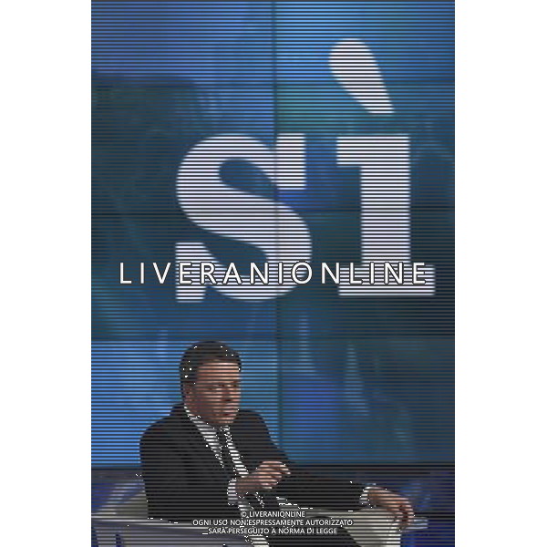 Matteo Renzi ospite della trasmissione TV \' Porta a Porta \' Roma - 30.11.2016 - Studi Rai Teulada - nella foto: Matteo Renzi /Ph. Corradetti-Ag. Aldo Liverani sas