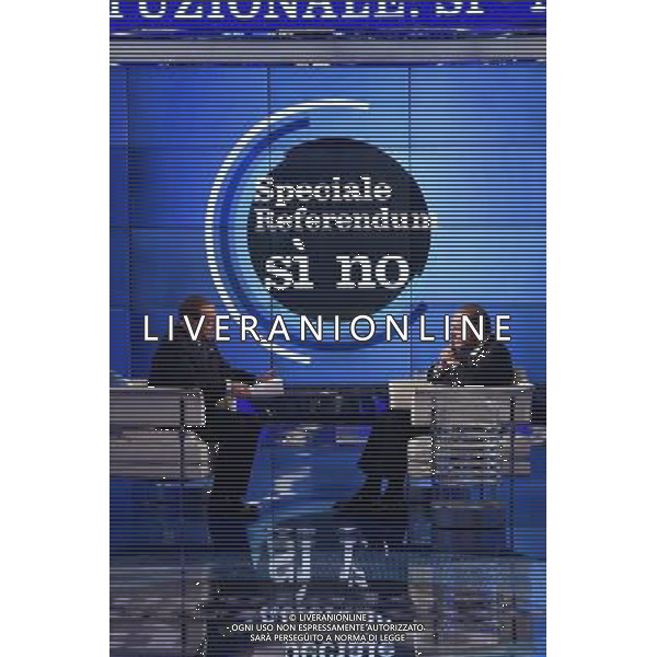 Silvio Berlusconi ospite della trasmissione TV \' Porta a Porta \' Roma - 30.11.2016 - Studi Rai Teulada - nella foto: Silvio Berlusconi /Ph. Corradetti-Ag. Aldo Liverani sas