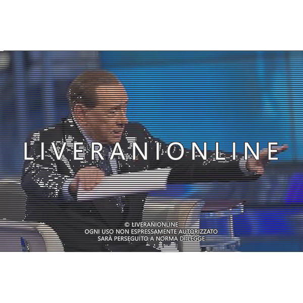 Silvio Berlusconi ospite della trasmissione TV \' Porta a Porta \' Roma - 30.11.2016 - Studi Rai Teulada - nella foto: Silvio Berlusconi /Ph. Corradetti-Ag. Aldo Liverani sas