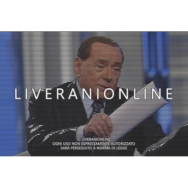 Silvio Berlusconi ospite della trasmissione TV \' Porta a Porta \' Roma - 30.11.2016 - Studi Rai Teulada - nella foto: Silvio Berlusconi /Ph. Corradetti-Ag. Aldo Liverani sas