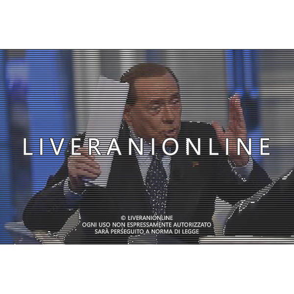 Silvio Berlusconi ospite della trasmissione TV \' Porta a Porta \' Roma - 30.11.2016 - Studi Rai Teulada - nella foto: Silvio Berlusconi /Ph. Corradetti-Ag. Aldo Liverani sas