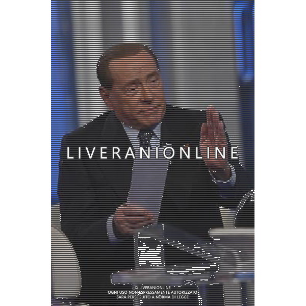 Silvio Berlusconi ospite della trasmissione TV \' Porta a Porta \' Roma - 30.11.2016 - Studi Rai Teulada - nella foto: Silvio Berlusconi /Ph. Corradetti-Ag. Aldo Liverani sas