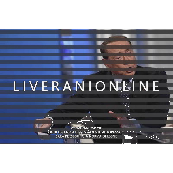 Silvio Berlusconi ospite della trasmissione TV \' Porta a Porta \' Roma - 30.11.2016 - Studi Rai Teulada - nella foto: Silvio Berlusconi /Ph. Corradetti-Ag. Aldo Liverani sas