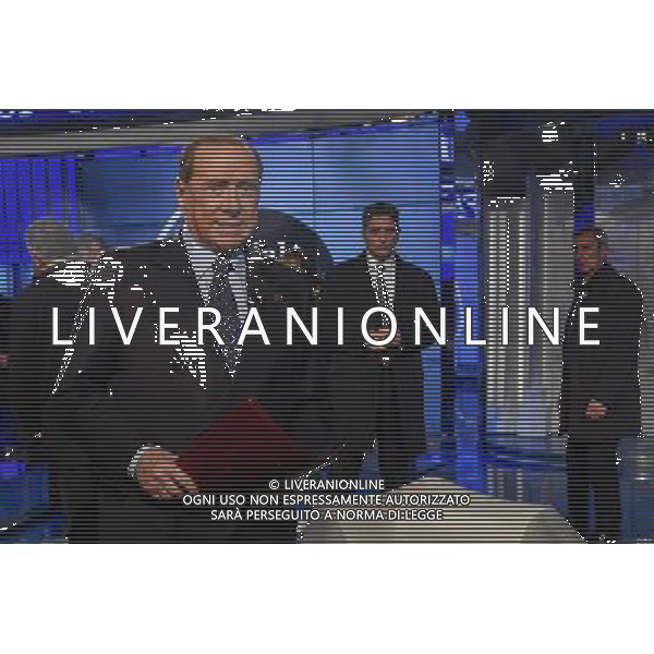 Silvio Berlusconi ospite della trasmissione TV \' Porta a Porta \' Roma - 30.11.2016 - Studi Rai Teulada - nella foto: Silvio Berlusconi /Ph. Corradetti-Ag. Aldo Liverani sas