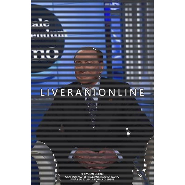 Silvio Berlusconi ospite della trasmissione TV \' Porta a Porta \' Roma - 30.11.2016 - Studi Rai Teulada - nella foto: Silvio Berlusconi /Ph. Corradetti-Ag. Aldo Liverani sas