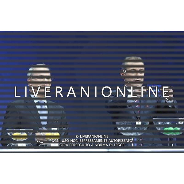 01.12.2016 KRAKOW - CENTRUM KONFERENCYJNE ( CRACOW, POLAND - CONFERENCE CENTRE) PILKA NOZNA ( FOOTBALL), MISTRZOSTWA EUROPY UEFA DO LAT 21 UNDER21 POLSKA 2017 ( UEFA UNDER 21 CHAMPIONSHIP 2017 ) LOSOWANIE GRUP FINALOWYCH TURNIEJU ( UEFA EURO UNDER 21 FINALS DRAW) NZ GIORGIO MARCHETTI, MAREK KOZMINSKI FOTO LUKASZ GROCHALA/CYFRASPORT/NEWSPIX.PL --- Newspix.pl AG ALDO LIVERANI SAS ONLY ITALY