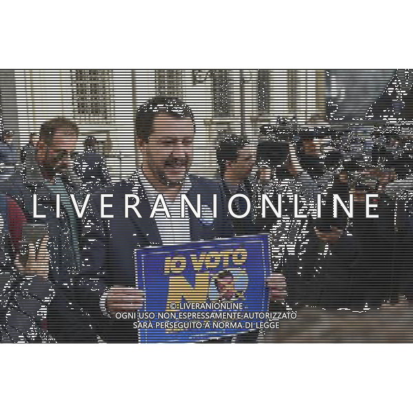 Matteo Salvini incontra la stampa a Piazza Colonna Ð Roma 02.12.2016 - nella foto: Matteo Salvini /Ph.Corradetti-Ag Aldo Liverani