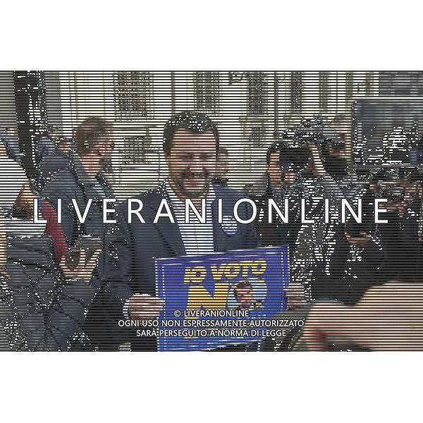 Matteo Salvini incontra la stampa a Piazza Colonna Ð Roma 02.12.2016 - nella foto: Matteo Salvini /Ph.Corradetti-Ag Aldo Liverani