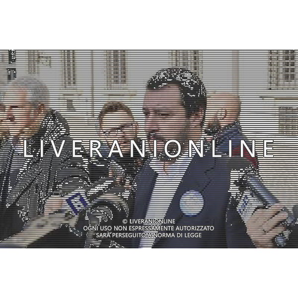 Matteo Salvini incontra la stampa a Piazza Colonna Ð Roma 02.12.2016 - nella foto: Matteo Salvini /Ph.Corradetti-Ag Aldo Liverani