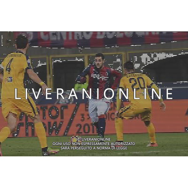 BOLOGNA - VERONA QUARTO TURNO COPPA ITALIA TIM CUP 01 DICEMBRE 2016 NELLA FOTO Mattia Destro ©OPTIMAFOTO / AGENZIA ALDO LIVERANI SAS 