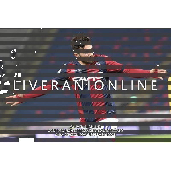 BOLOGNA - VERONA QUARTO TURNO COPPA ITALIA TIM CUP 01 DICEMBRE 2016 NELLA FOTO ESULTANZA DOPO IL GOL DI FEDERICO DI FRANCESCO ©OPTIMAFOTO / AGENZIA ALDO LIVERANI SAS 
