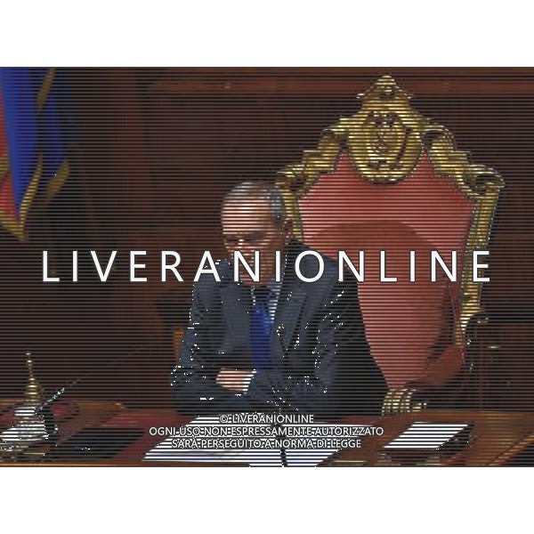 Voto sulla legge del Bilancio di previsione dello Stato per l\'anno finanziario 2017 e bilancio pluriennale per il triennio 2017-2019 - Roma - 07.12.2016 - Palazzo Madama - nella foto: Pietro Grasso / Ph. Corradetti-Ag. Aldo Liverani Sas