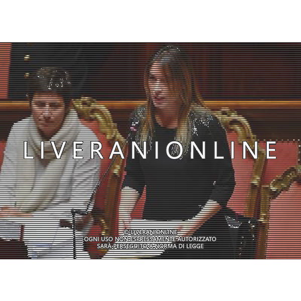 Voto sulla legge del Bilancio di previsione dello Stato per l\'anno finanziario 2017 e bilancio pluriennale per il triennio 2017-2019 - Roma - 07.12.2016 - Palazzo Madama - nella foto: Maria Elena Boschi chiede la fiducia sulla legge del Bilancio 2017 / Ph. Corradetti-Ag. Aldo Liverani Sas