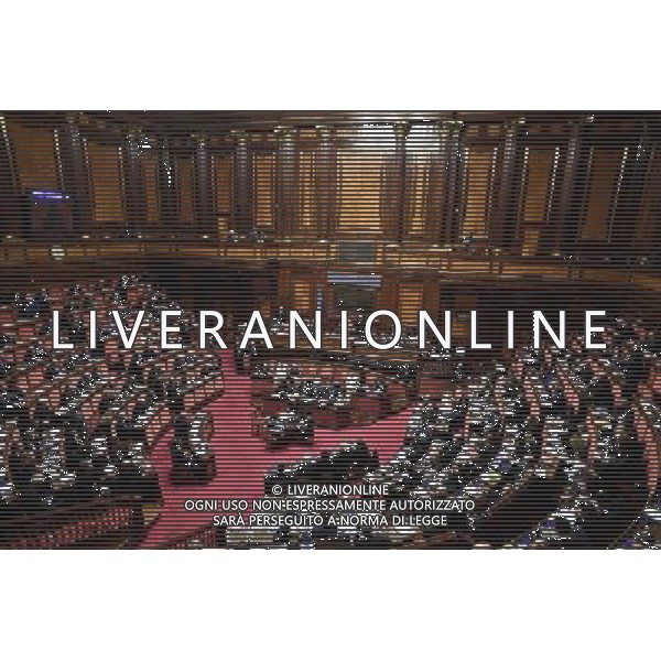 Voto sulla legge del Bilancio di previsione dello Stato per l\'anno finanziario 2017 e bilancio pluriennale per il triennio 2017-2019 - Roma - 07.12.2016 - Palazzo Madama - nella foto: L\'aula durante una votazione / Ph. Corradetti-Ag. Aldo Liverani Sas / AGENZIA ALDO LIVERANI SAS 