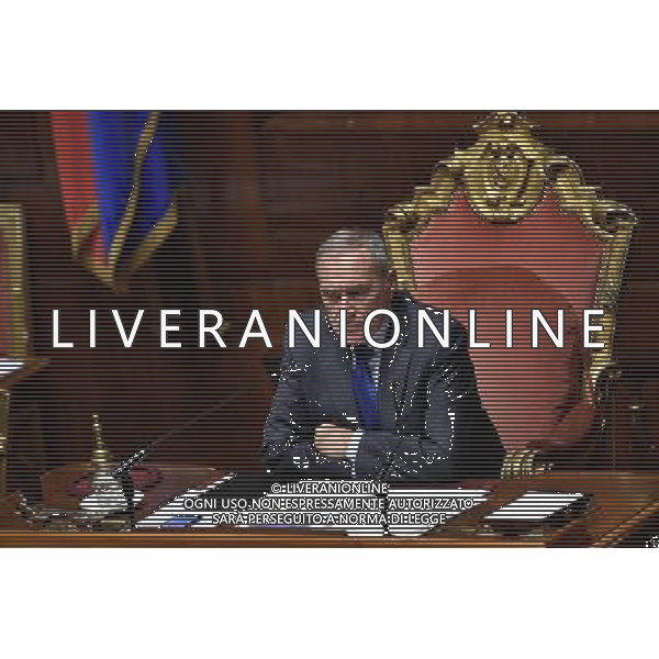 Voto sulla legge del Bilancio di previsione dello Stato per l\'anno finanziario 2017 e bilancio pluriennale per il triennio 2017-2019 - Roma - 07.12.2016 - Palazzo Madama - nella foto: Pietro Grasso / Ph. Corradetti-Ag. Aldo Liverani Sas / AGENZIA ALDO LIVERANI SAS 