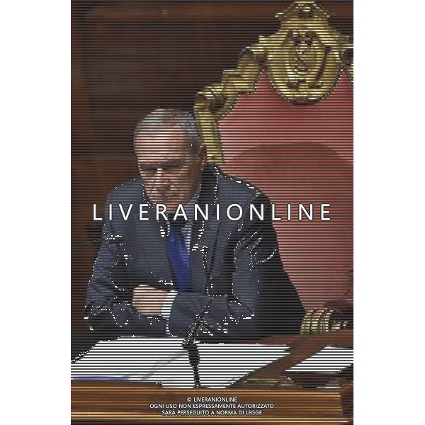 Voto sulla legge del Bilancio di previsione dello Stato per l\'anno finanziario 2017 e bilancio pluriennale per il triennio 2017-2019 - Roma - 07.12.2016 - Palazzo Madama - nella foto: Pietro Grasso / Ph. Corradetti-Ag. Aldo Liverani Sas / AGENZIA ALDO LIVERANI SAS 