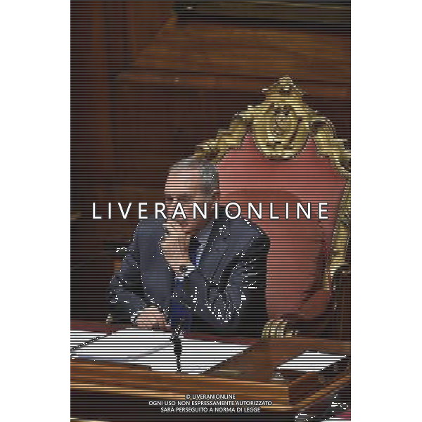 Voto sulla legge del Bilancio di previsione dello Stato per l\'anno finanziario 2017 e bilancio pluriennale per il triennio 2017-2019 - Roma - 07.12.2016 - Palazzo Madama - nella foto: Pietro Grasso / Ph. Corradetti-Ag. Aldo Liverani Sas / AGENZIA ALDO LIVERANI SAS 