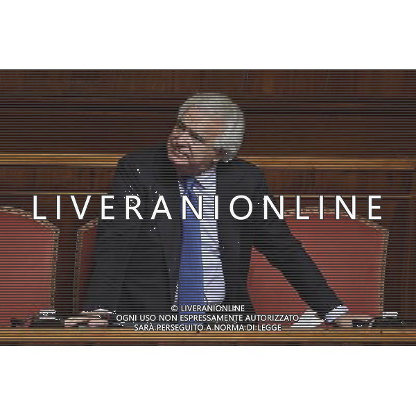 Voto sulla legge del Bilancio di previsione dello Stato per l\'anno finanziario 2017 e bilancio pluriennale per il triennio 2017-2019 - Roma - 07.12.2016 - Palazzo Madama - nella foto: Denis Verdini / Ph. Corradetti-Ag. Aldo Liverani Sas / AGENZIA ALDO LIVERANI SAS 
