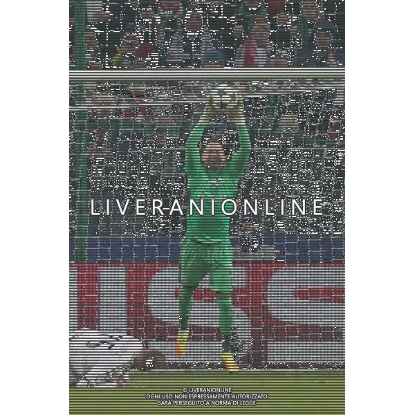 WARSZAWA 07.12.2016 MECZ 6. KOLEJKA GRUPA F LIGA MISTRZOW SEZON 2016/17: LEGIA WARSZAWA - SPORTING LIZBONA --- UEFA CHAMPIONS LEAGUE GROUP F MATCH: LEGIA WARSAW - SPORTING CLUBE DE PORTUGAL ARKADIUSZ MALARZ FOT. PIOTR KUCZA/NEWSPIX.PL --- Newspix.pl / AGENZIA ALDO LIVERANI SAS - ITALY ONLY EDITORIAL USE ONLY - Legia Varsavia - Sporting Lisbona, match valido per la 6a giornata di Champions League (Gruppo F) 07 dicembre 2016