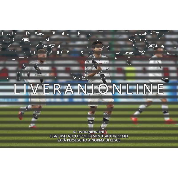 07.12.2016 WARSZAWA, LAZIENKOWSKA 3 PILKA NOZNA (FOOTBALL), LIGA MISTRZOW UEFA , FAZA GRUPOWA - GRUPA F ( UEFA CHAMPIONS LEAGUE - GROUP STAGE, GROUP F) MECZ (GAME) LEGIA WARSZAWA - SPORTING LIZBONA ( CWKS LEGIA WARSZAWA - SPORTING LISBON) NZ GULIHERME RADOSC, BRAMKA, GOL FOTO LUKASZ GROCHALA/CYFRASPORT / NEWSPIX.PL --- Newspix.pl / AGENZIA ALDO LIVERANI SAS - ITALY ONLY EDITORIAL USE ONLY - Legia Varsavia - Sporting Lisbona, match valido per la 6a giornata di Champions League (Gruppo F) 07 dicembre 2016