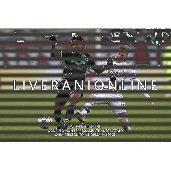 07.12.2016 WARSZAWA, LAZIENKOWSKA 3 PILKA NOZNA (FOOTBALL), LIGA MISTRZOW UEFA , FAZA GRUPOWA - GRUPA F ( UEFA CHAMPIONS LEAGUE - GROUP STAGE, GROUP F) MECZ (GAME) LEGIA WARSZAWA - SPORTING LIZBONA ( CWKS LEGIA WARSZAWA - SPORTING LISBON) NZ GELSON MARTINS, MICHAL KOPCZYNSKI FOTO LUKASZ GROCHALA/CYFRASPORT / NEWSPIX.PL --- Newspix.pl / AGENZIA ALDO LIVERANI SAS - ITALY ONLY EDITORIAL USE ONLY - Legia Varsavia - Sporting Lisbona, match valido per la 6a giornata di Champions League (Gruppo F) 07 dicembre 2016