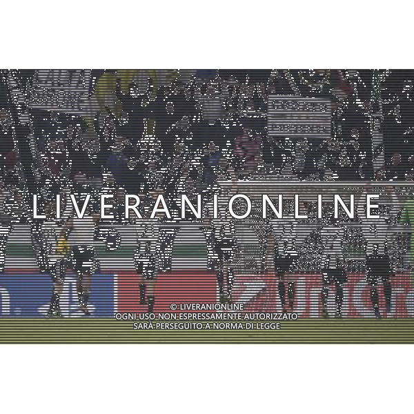 Juventus - Dynamo Zagabria UCL Champions League 07 dicembre 2016 nella foto esultanza dei giocatori della juventus a fine gara © Tardito / AGENZIA ALDO LIVERANI SAS 