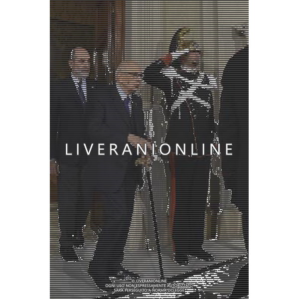 Consultazioni del Presidente della Repubblica Sergio Mattarella a seguito delle dimissioni del Governo Renzi - Roma - 08.12.2016 - Quirinale - nella foto: Giorgio Napolitano / Ph. Corradetti-Ag. Aldo Liverani Sas / AGENZIA ALDO LIVERANI SAS