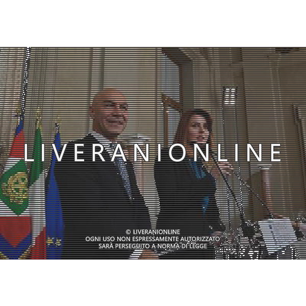 Consultazioni del Presidente della Repubblica Sergio Mattarella a seguito delle dimissioni del Governo Renzi - Roma - 09.12.2016 - Quirinale - nella foto: Guglielmo Vaccaro e Renata Bueno / Ph. Corradetti-Ag. Aldo Liverani Sas