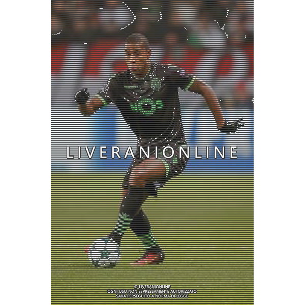 07.12.2016 WARSZAWA PILKA NOZNA STADION LEGII FOOTBALL RUNDA ELIMINACJI UEFA CHAMPIONS LEAGUE MECZ LEGIA WARSZAWA - SPORTING SC N/Z MARVIN ZEEGELAAR FOT DAREK NOWAK / FOTONEWS / NEWSPIX.PL --- Newspix.pl / AGENZIA ALDO LIVERANI SAS - ITALY ONLY EDITORIAL USE ONLY - Legia Varsavia - Sporting Lisbona, match valido per la 6a giornata di Champions League (Gruppo F) 07 dicembre 2016