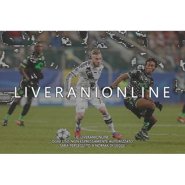 07.12.2016 WARSZAWA PILKA NOZNA STADION LEGII FOOTBALL RUNDA ELIMINACJI UEFA CHAMPIONS LEAGUE MECZ LEGIA WARSZAWA - SPORTING SC N/Z THIBAULT MOULIN FOT DAREK NOWAK / FOTONEWS / NEWSPIX.PL --- Newspix.pl / AGENZIA ALDO LIVERANI SAS - ITALY ONLY EDITORIAL USE ONLY - Legia Varsavia - Sporting Lisbona, match valido per la 6a giornata di Champions League (Gruppo F) 07 dicembre 2016