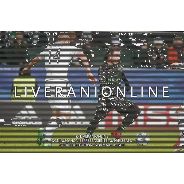 07.12.2016 WARSZAWA PILKA NOZNA STADION LEGII FOOTBALL RUNDA ELIMINACJI UEFA CHAMPIONS LEAGUE MECZ LEGIA WARSZAWA - SPORTING SC N/Z BRUNO CESAR FOT DAREK NOWAK / FOTONEWS / NEWSPIX.PL --- Newspix.pl / AGENZIA ALDO LIVERANI SAS - ITALY ONLY EDITORIAL USE ONLY - Legia Varsavia - Sporting Lisbona, match valido per la 6a giornata di Champions League (Gruppo F) 07 dicembre 2016