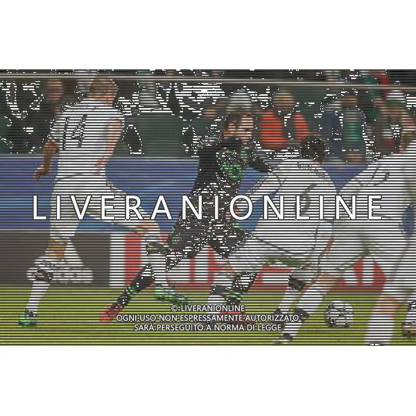 07.12.2016 WARSZAWA PILKA NOZNA STADION LEGII FOOTBALL RUNDA ELIMINACJI UEFA CHAMPIONS LEAGUE MECZ LEGIA WARSZAWA - SPORTING SC N/Z BRUNO CESAR GUILHERME MARQUES FOT DAREK NOWAK / FOTONEWS / NEWSPIX.PL --- Newspix.pl / AGENZIA ALDO LIVERANI SAS - ITALY ONLY EDITORIAL USE ONLY - Legia Varsavia - Sporting Lisbona, match valido per la 6a giornata di Champions League (Gruppo F) 07 dicembre 2016