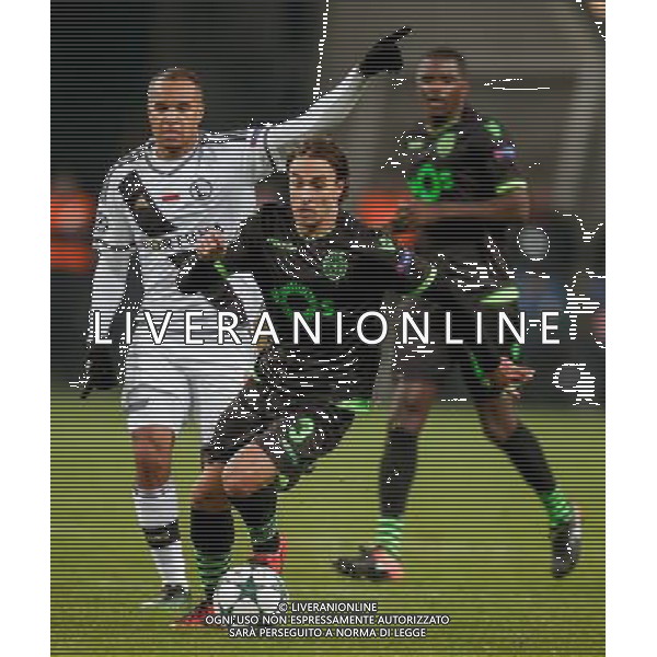 07.12.2016 WARSZAWA PILKA NOZNA STADION LEGII FOOTBALL RUNDA ELIMINACJI UEFA CHAMPIONS LEAGUE MECZ LEGIA WARSZAWA - SPORTING SC N/Z LAZAR MARKOVIC FOT DAREK NOWAK / FOTONEWS / NEWSPIX.PL --- Newspix.pl / AGENZIA ALDO LIVERANI SAS - ITALY ONLY EDITORIAL USE ONLY - Legia Varsavia - Sporting Lisbona, match valido per la 6a giornata di Champions League (Gruppo F) 07 dicembre 2016