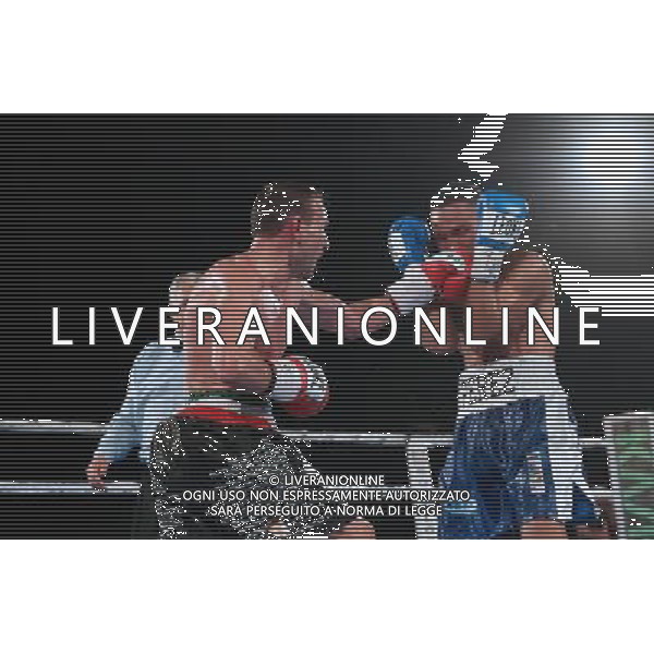 Emiliano Marsili vs Aristides Perez titolo intercontinentale pesi leggeri ,Boxe Montichiari,Montichiari 10 dicembre 2016. AG ALDO LIVERANI SAS