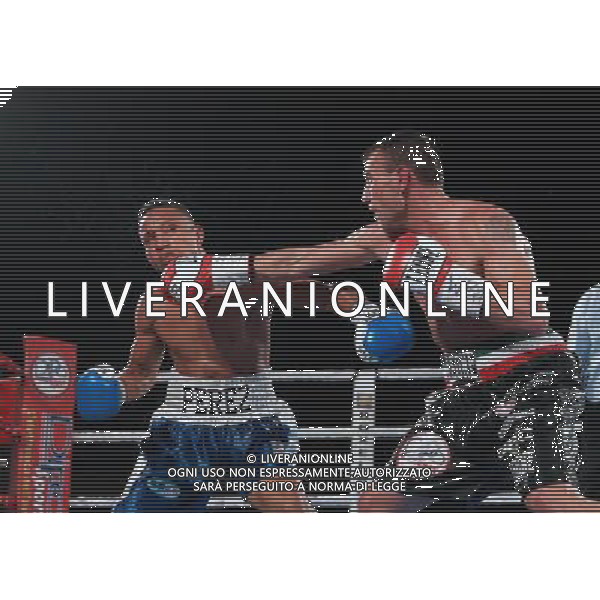Emiliano Marsili vs Aristides Perez titolo intercontinentale pesi leggeri ,Boxe Montichiari,Montichiari 10 dicembre 2016. AG ALDO LIVERANI SAS