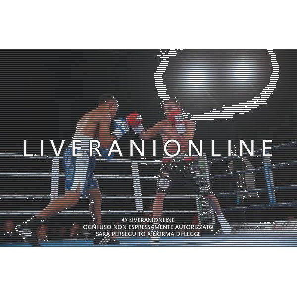 Emiliano Marsili vs Aristides Perez titolo intercontinentale pesi leggeri ,Boxe Montichiari,Montichiari 10 dicembre 2016. AG ALDO LIVERANI SAS