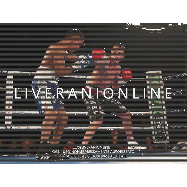 Emiliano Marsili vs Aristides Perez titolo intercontinentale pesi leggeri ,Boxe Montichiari,Montichiari 10 dicembre 2016. AG ALDO LIVERANI SAS