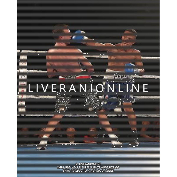 Emiliano Marsili vs Aristides Perez titolo intercontinentale pesi leggeri ,Boxe Montichiari,Montichiari 10 dicembre 2016. AG ALDO LIVERANI SAS