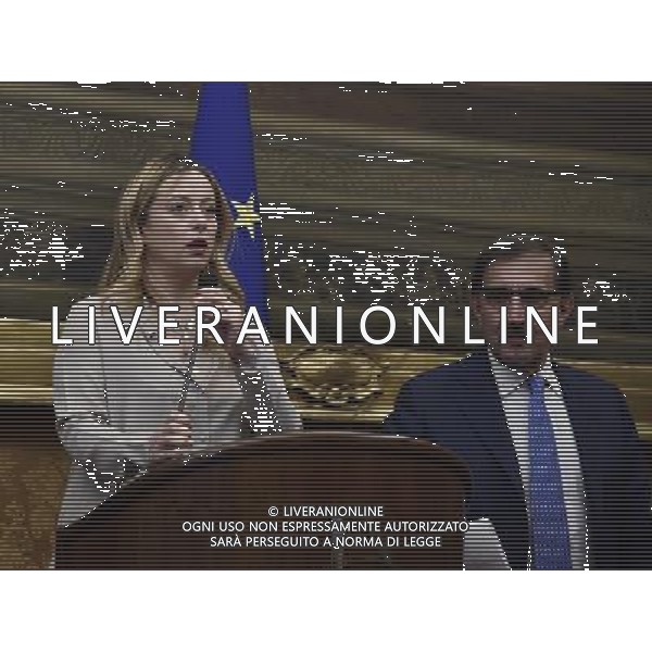 Consultazioni conclusive dopo la Crisi di Governo, del premier incaricato Paolo Gentiloni alla Camera Roma 12 dicembre 2016 nella foto Giorgia Meloni con Ignazio La Russa ©Corradetti / AGENZIA ALDO LIVERANI SAS