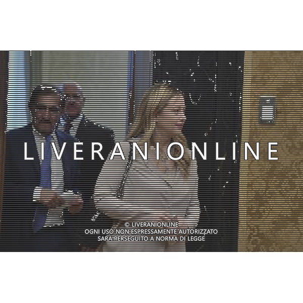 Consultazioni conclusive dopo la Crisi di Governo, del premier incaricato Paolo Gentiloni alla Camera Roma 12 dicembre 2016 nella foto Giorgia Meloni con Ignazio La Russa ©Corradetti / AGENZIA ALDO LIVERANI SAS