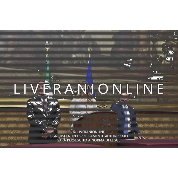 Consultazioni conclusive dopo la Crisi di Governo, del premier incaricato Paolo Gentiloni alla Camera Roma 12 dicembre 2016 nella foto Giorgia Meloni con Ignazio La Russa ©Corradetti / AGENZIA ALDO LIVERANI SAS