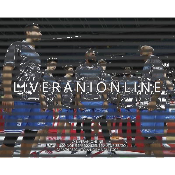 Consultinvest Pesaro vs Enel Basket Brindisi 11/12/2016 nella foto: LA FORMAZIONE DEL BRINDISI ©CLAUDIO ZAMAGNI/AGENZIA ALDO LIVERANI S.A.S.