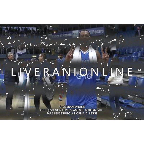 Consultinvest Pesaro vs Enel Basket Brindisi 11/12/2016 nella foto:ESULTANZA M\'BAYE ©CLAUDIO ZAMAGNI/AGENZIA ALDO LIVERANI S.A.S.