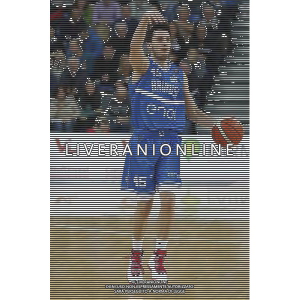 Consultinvest Pesaro vs Enel Basket Brindisi 11/12/2016 nella foto: SPANGHERO MARCO ©CLAUDIO ZAMAGNI/AGENZIA ALDO LIVERANI S.A.S.